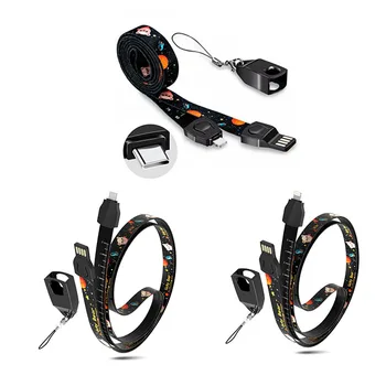 

Cell Phone Lanyard Strap Micro-USB Charging Cable, 33.5 inch Ruler Lanyards Neck Charger Cord for Phone / Keys / Keychain / Work