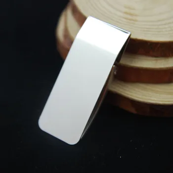 

Wallet Slim Sided Stainless Steel Money Clip Card Credit Name Holder Wallets PR Sale