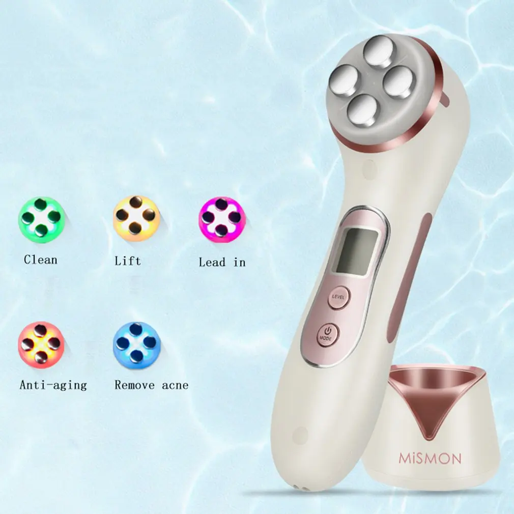 Good Product  Facial Mesotherapy Electroporation LED Radio Frequency Skin Care For Face Lift Tighten Wrinkle Remo