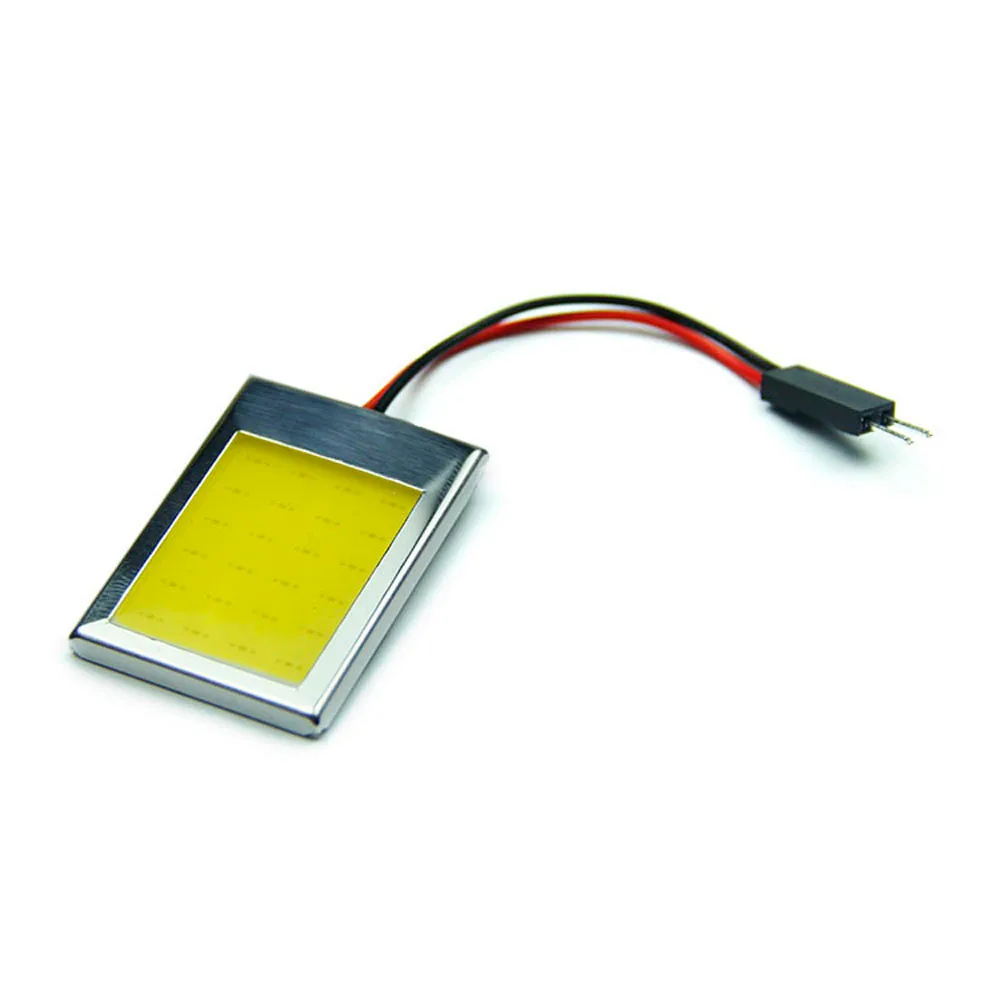 10 шт. COB T10 купол Автомобильный светодиодный 24 фишки/smd автомобильный светильник адаптер 12В Алюминий лампы с корпусом авто Интерьер Чтение лампа светильник купол
