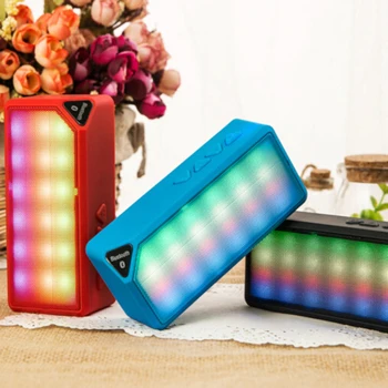 

X3 Colorful LED Bluetooth Speaker Portable Subwoofer Loudspeakers Music Sound Box Built-in Microphone Cute Design LED Speaker
