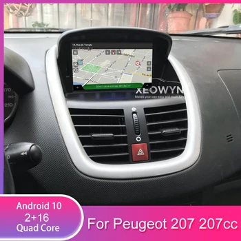 

7" Android 10 Car DVD Stereo For peugeot 207 2007-2014 Auto Radio GPS Navigation Audio Video DAB+ WiFi 1GB RAM