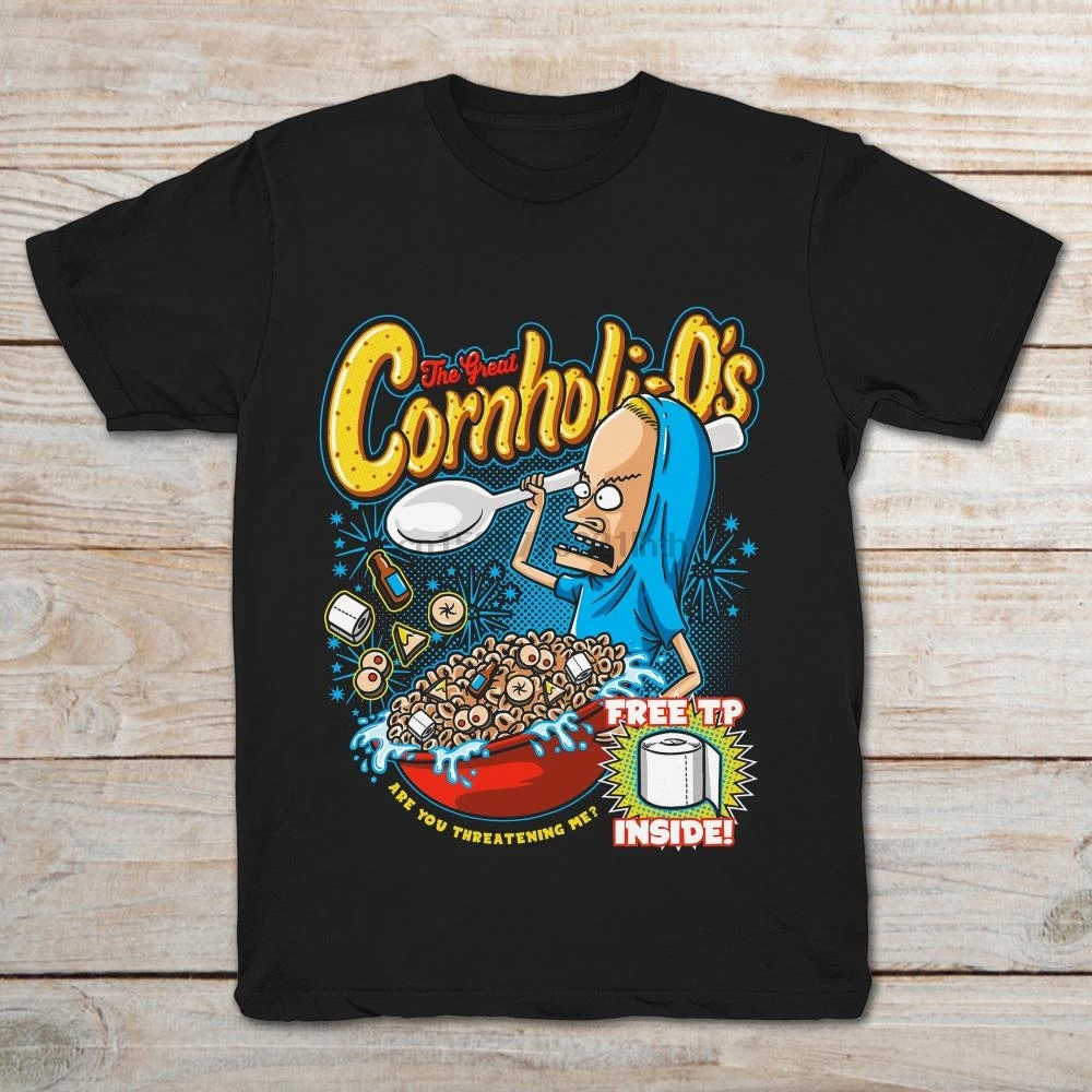 Бренд Beavis The Great Cornholio Are You gressed Me Футболка мужская футболка с коротким рукавом |