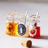 NEW 2PCS/Set 1:12 Miniature Fruit Jam Bottle Bee Honey Pretend Food for Dollhouse Kitchen Play Accessories 1