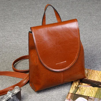 

2020 new small backpack ladies shoulder bag outdoor leather women bag casual shoulder bag