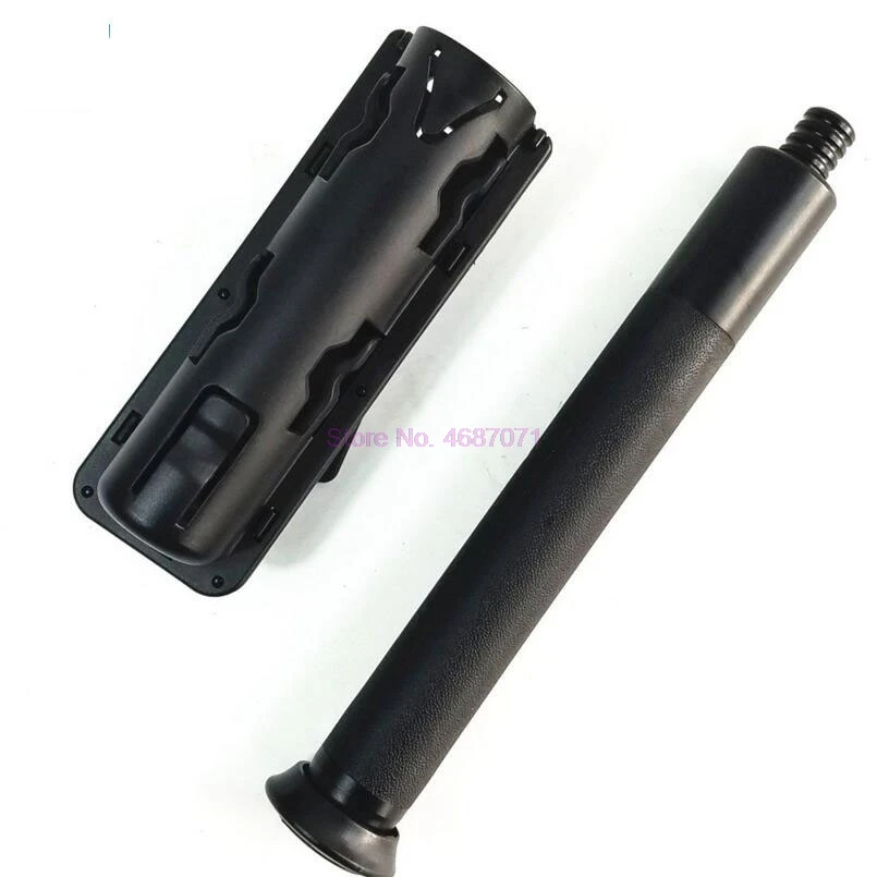 360 degrees Baton Holder Plastic Swivelling Baton Case Telescopic Holster Black 