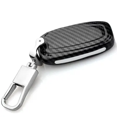 A Подходит для Audi key case A4LA6LA5A7A3Q7q5 чехол для ключей из углеродного волокна чехол для пульта дистанционного управления защитный чехол - Название цвета: A