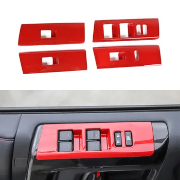

Car Window Button Decoration Sticker For Toyota 4Runner 2010+ ABS Decals Automotive Interior Modeling Accessories