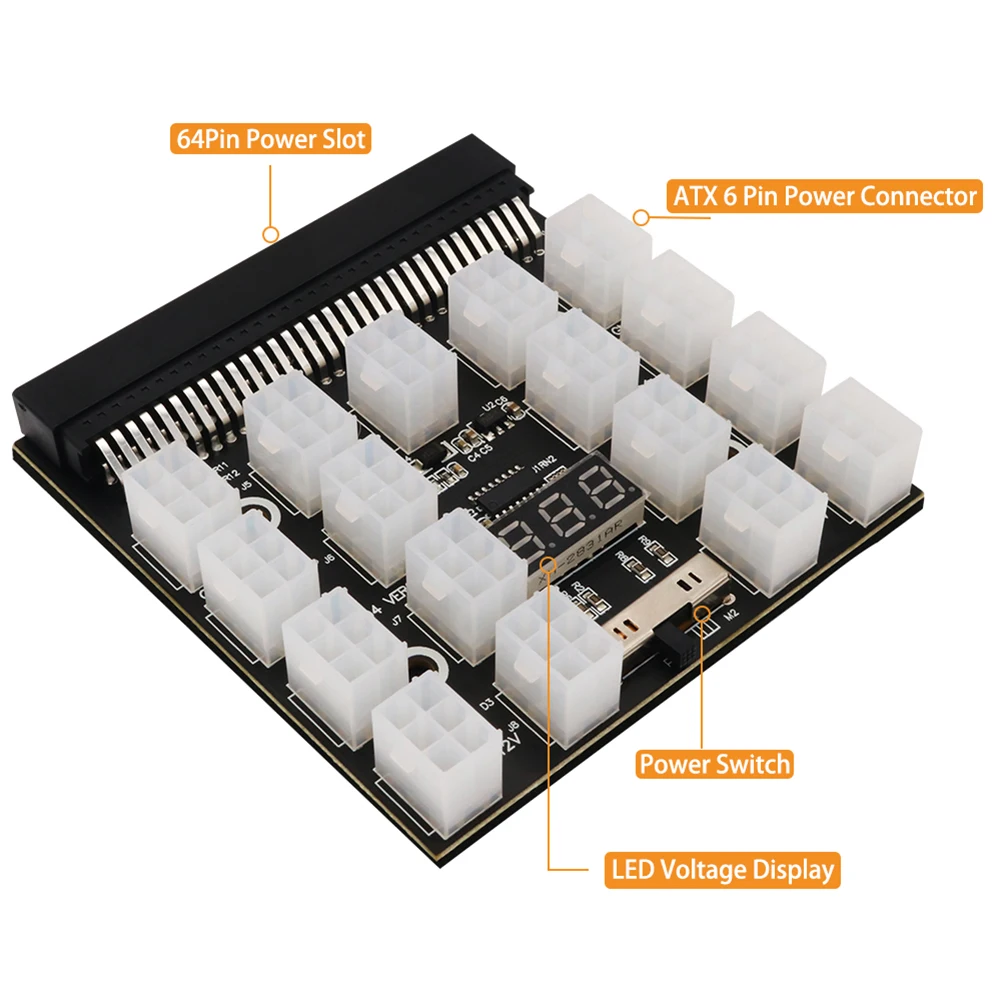 de fuga com 12 17 portas atx 6 pinos para 1200fb 1200qb a