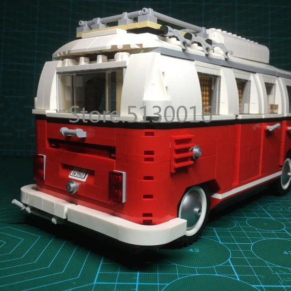 21001 Creator 10220 T1 Camper RV туристическая машина 1354 шт. уличный вид модели блоки кирпичи игрушки Совместимые 10220 10252 10242