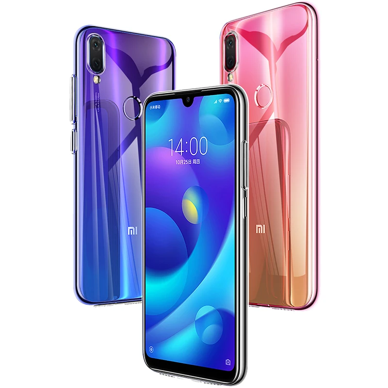 Ультратонкий Мягкий Прозрачный чехол для телефона Xiaomi Redmi Note 7 Pro 7S силиконовый