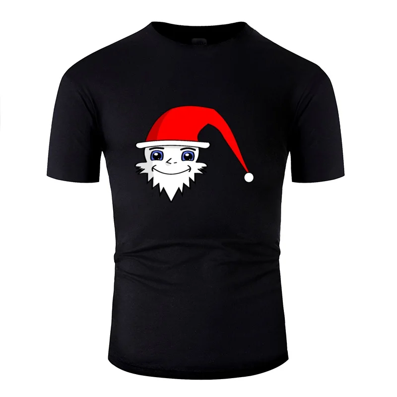 Custom Ugly Stanta Claus Face Men T Shirt 2020 Plus Size S-5xl Classical Women Shirts Hip Hop | Мужская одежда