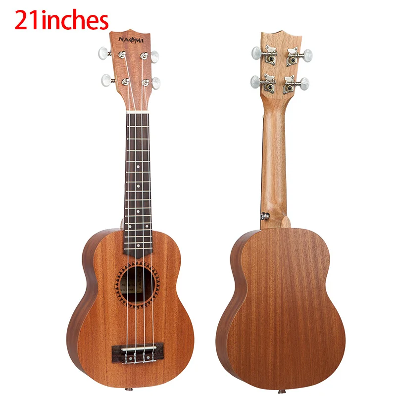 NAOMI Студенческая сопрано укулеле с Aquila струны Sapele Ukulele для студентов начинающих