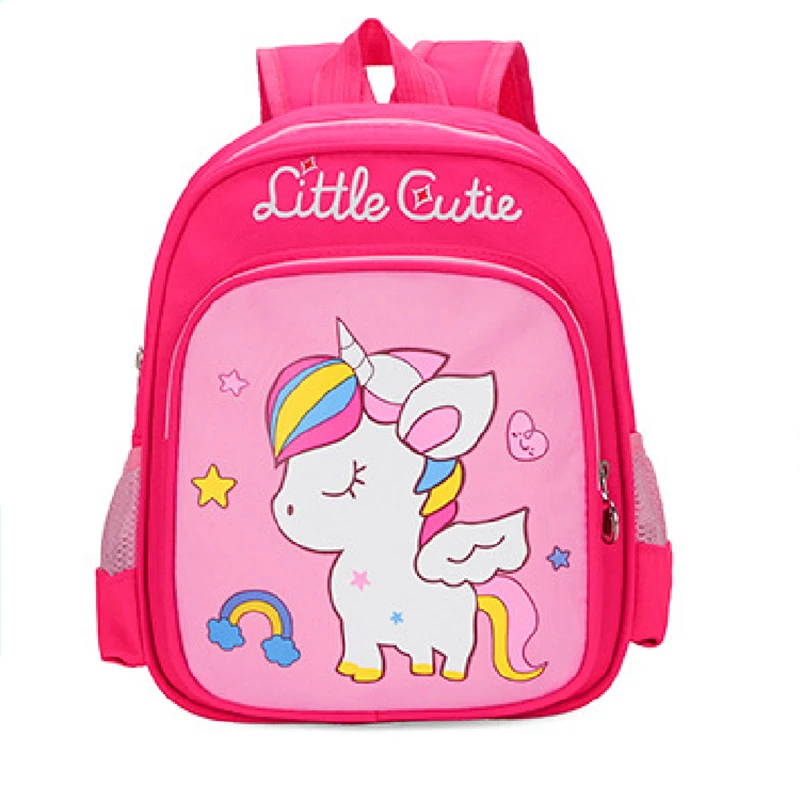 Kindergarten Anime School Backpack Double Shoulder Bag Cartoon Unicorn Backpack Kid Travel Bag Child Primary Girl School Bag