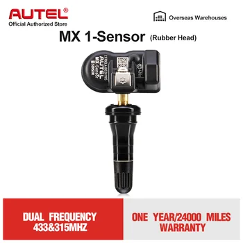 

Autel MX 1 Sensor 433mhz 315mhz Rubber Tyre Pressure Sensor Programmable Relearn Tire TPMS Cloneable Universal Mx-Sensor