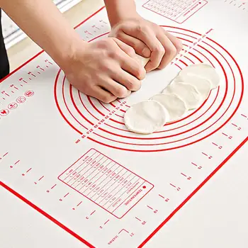 

40x60cm Silicone Baking Mats With Scale Non-Stick Heat-Resistance Sheet Pizza Dough Rolling Mat Kitchen Gadget Cooking Tools L35