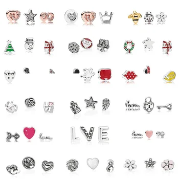 

PDB 05 Silver 925 FLOATING LOCKET Small Charm Stored Infinite Small Charm Combination Series Double Heart Unlimited Series