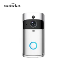 Wifi камера дверной звонок, 2 батареи Смарт ip-камера обнаружения движения ночного видения двухсторонняя аудио домашняя камера безопасности дверной звонок D001