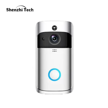 

WIFI Camera Doorbell, 2 batteries Smart IP Camera Motion Detection Night Vision Two-way Audio Home Security Camera Doorbell D001