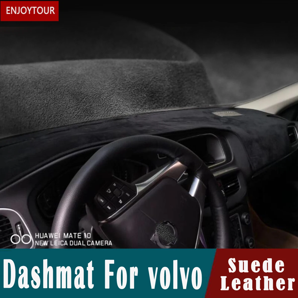 Для volvo s90cc xc40 s60 v60 v40 s80 xc60 S40 C30 xc90 V90 V70 замшевые приборной панели крышки коврик ковер автомобильные аксессуары