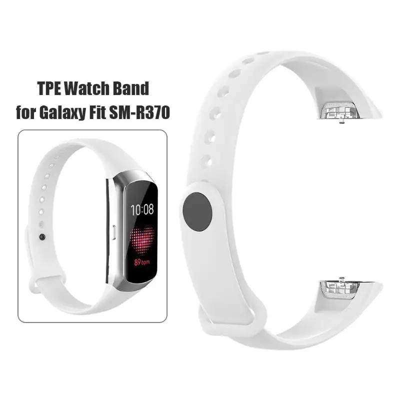 Замена TPE группа Sweatproof водонепроницаемый ремешок браслет для samsung Galaxy Fit SM-R370 аксессуары
