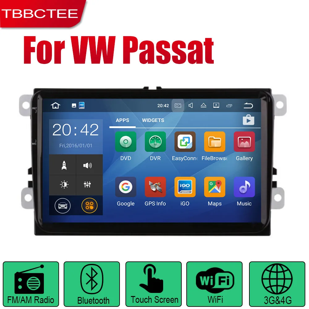 TBBCTEE Android 2 Din Авто Радио для Volkswagen VW Passat Variant 2005~ 2010 Автомобильный мультимедийный плеер gps навигационная система Радио - Цвет: Standard machine