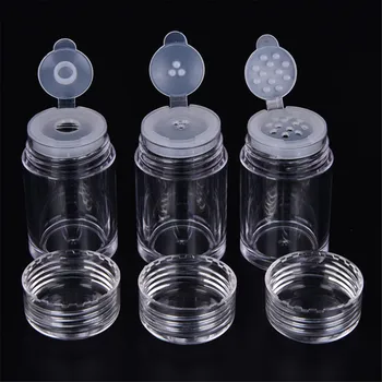 

Hot 1Pcs 10ml Clear Empty Cosmetic Sifter Loose Powder Jars Container Screw Lid DIY Bottle For Makeup Tools Refillable Bottles