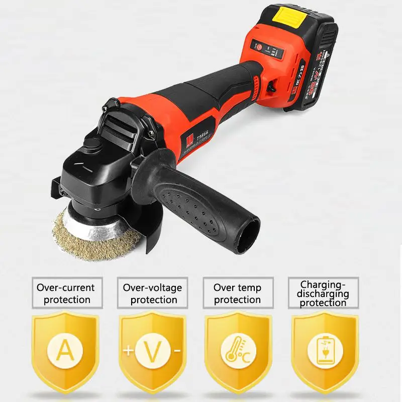 

Multifunctional Brushless Angle Grinder 20V Lithium-Ion Grinding Machine Cordless Electric Grinder Polishing Cutting Power Tools