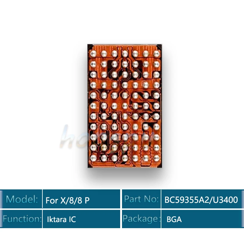 10 шт./лот U3400 BCM59355A2IUB3G для iphone X/8/8 plus 59355A2IUB3G Iktara Беспроводная зарядка IC чип