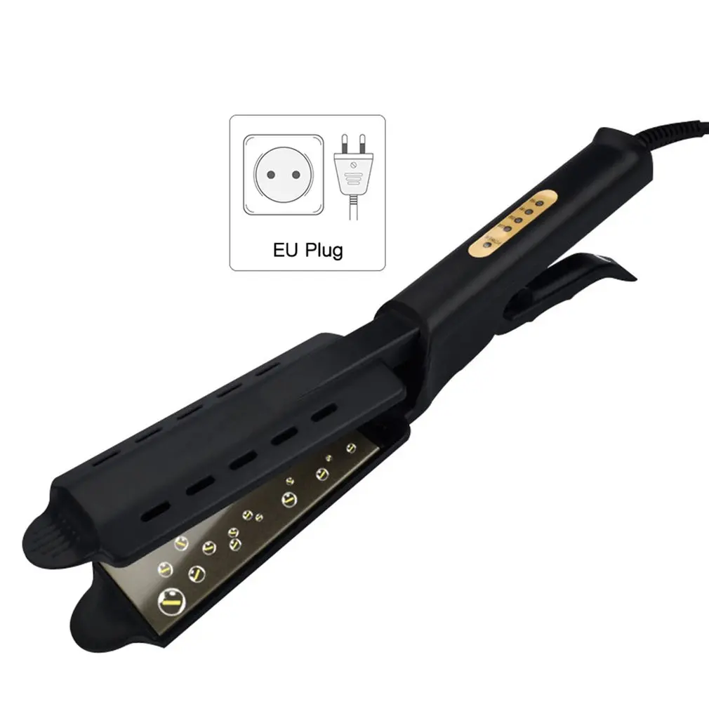 EU plug Профессиональный четырехскоростной термостат прямые волосы шина челка парикмахерские инструменты Прямой зажим выпрямитель для волос - Цвет: EU plug