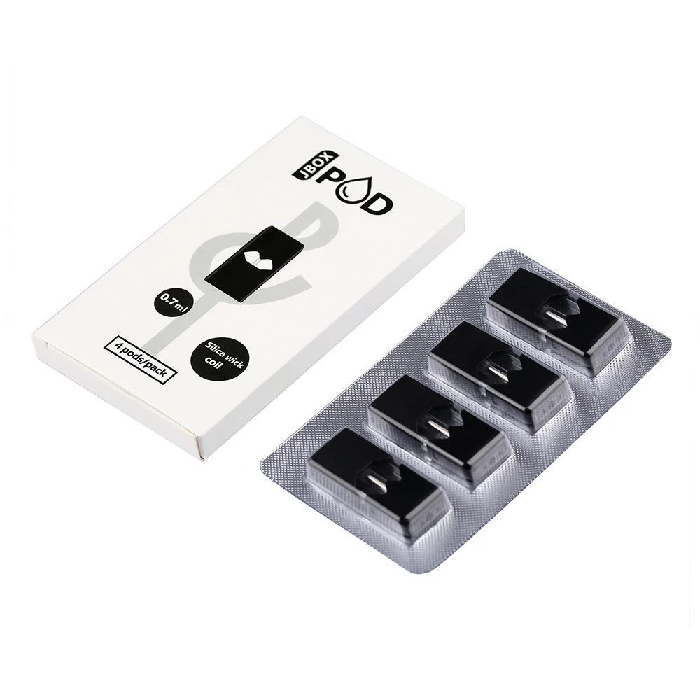 

4pcs/Box 0.7ml Empty Vape Cartridge Atomizer Refillable for JUU Vape Pod kit Replacement