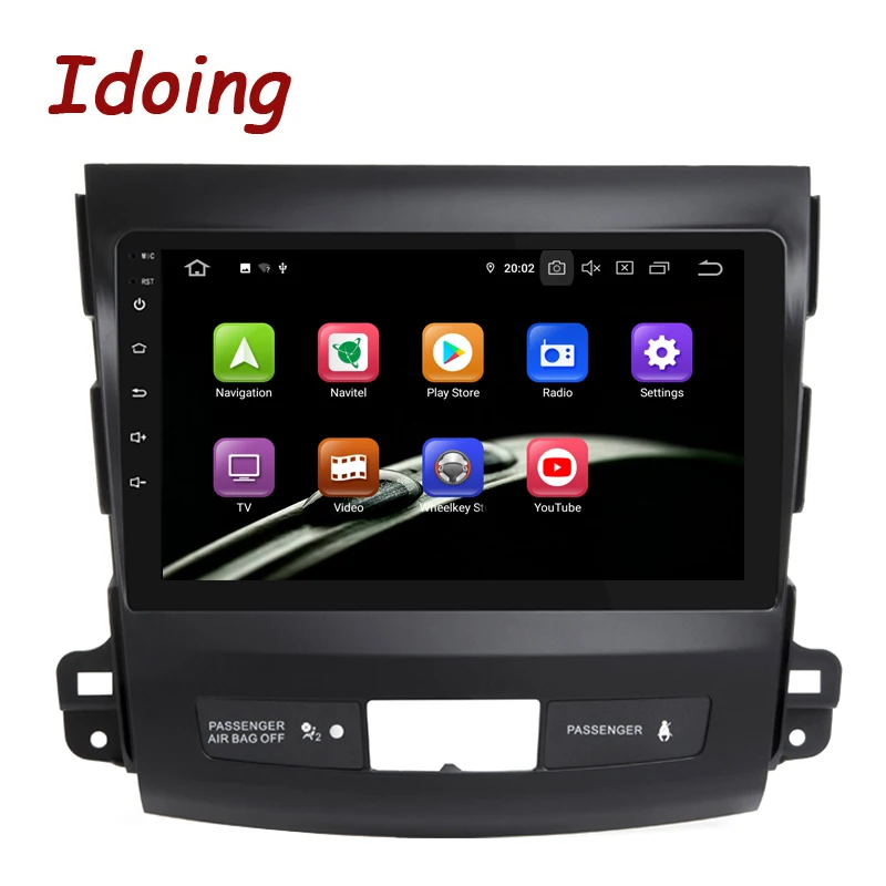 Clearance Idoing 9"Car PX5 4G+64G 8 Core Android 9.0 Radio Multimedia Player For Mitsubishi Outlander xl 2 2005-2012 GPS Navigation 2.5D 2