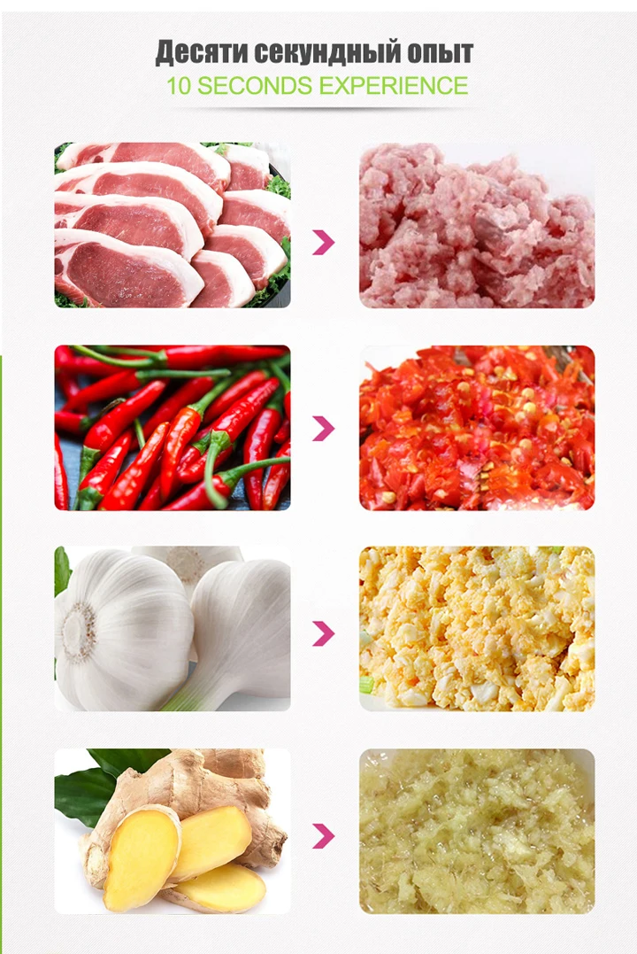YAJIAO электрическая мясорубка для мяса, домашняя мясорубка для кухни, Многофункциональный кухонный комбайн для специй, ножи для мясорубки