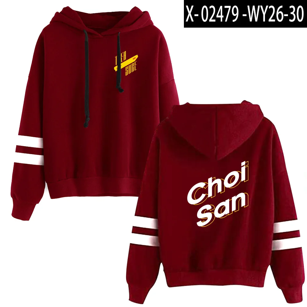 Красный KPOP fans ATEEZ толстовка женская одежда забавные женские Jpop толстовки хип хоп полиэстер/хлопок Harajuku спортивный костюм - Цвет: Red