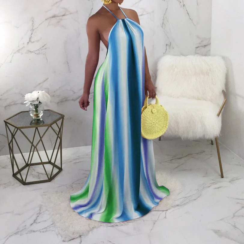 2018-Bohemian-Maxi-Long-Summer-Dresses-Women-Sleeveless-Rainbow-Striped-Halter-Chic-Backless-Dress-Loose-Sexy