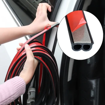 

100cm Car Door Seal Strips Sticker B Shape Weatherstrip Rubber Seals Sound Insulation Sealing Strip For Car Interior Accessories