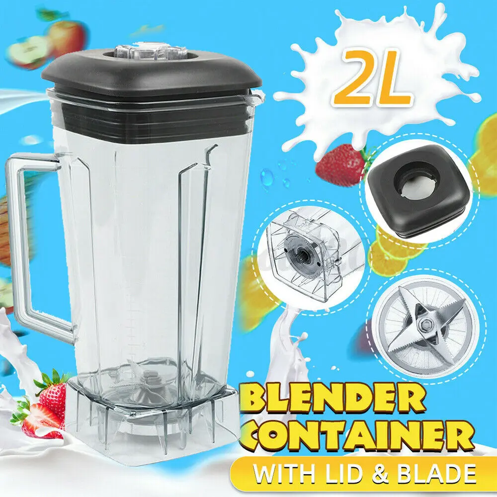 Meyve sıkacağı bardağı, 2L ticari kare konteyner kavanoz sürahi sürahi kupası yedek parça kiti