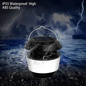 

Solar Landscape Spotlights Waterproof LED Ultrasonic Mosquito Repellent Light Portable Hanging Lantern for Garden Lawn