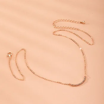 

Cross Border Korean-style Elegant Diamond Set Necklace INS Normcore Style Necklace Cool New Style Choker Female Necklace Wholesa