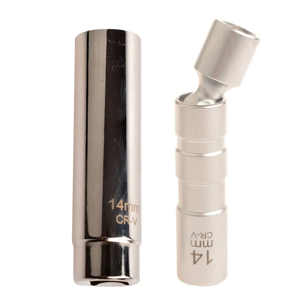 MXITA High Strength Magnetic Thin Wall Spark Plug Socket Wrench 16mm 14mm Spark Plug Socket Magnetic Removal Tool