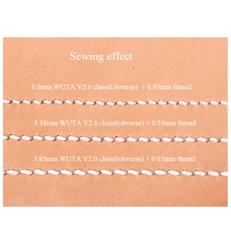 OWDEN 25 pcs Leather Round Waxed Thread Set, 0.35mm, 0.45, 0.55