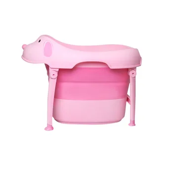 

Baby Shower large size Portable Silicone Pet Bath Tubs Bath Accessories Baby Folding Non-Slip Bathtub boy and gril