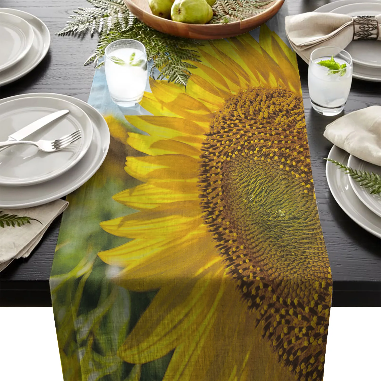 Подсолнух летняя настольная дорожка украшение для стола Свадебная вечеринка