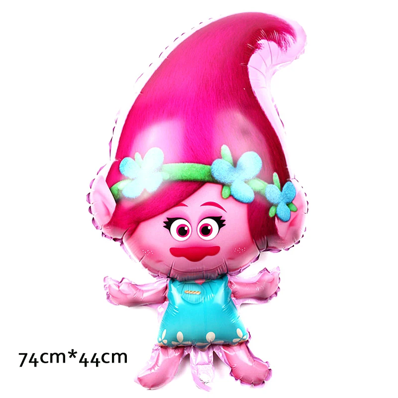 74x44cm ball 1pc Тема троллей мультфильм вечерние чаша-контейнер емкость для трубочек салфетки Конфета коробка баннер Детские День рождения украшения поставки - Цвет: 74x44cm ball 1pc