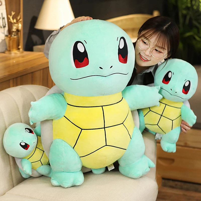 ビッグサイズゼニガメpikachuedぬいぐるみぬいぐるみヒトカゲフシギダネかわいい亀枕新年のギフト Ww4 Tpmsbutiken Se