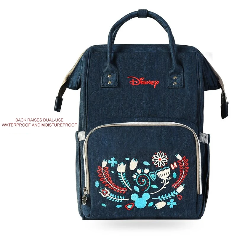 Disney Mickey version Thermal Insulation Bag High-capacity Baby Feeding Bottle Bags Diaper Bags Oxford USB Insulation Bags