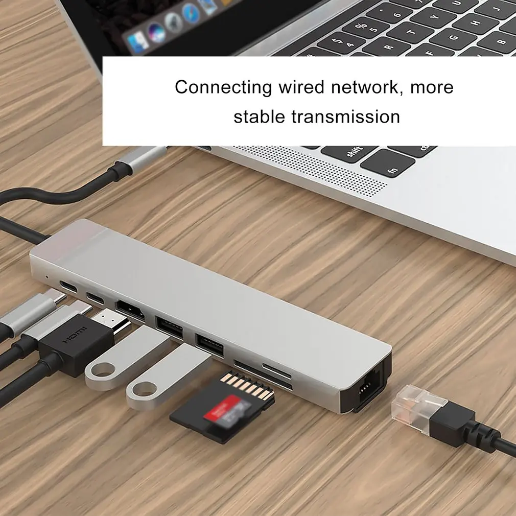 3 в 1 концентратор Tpye-C к Micro USB 3,0 2,0 HDMI Thunderbolt сплиттер адаптер совместимый для MacBook Pro для samsung