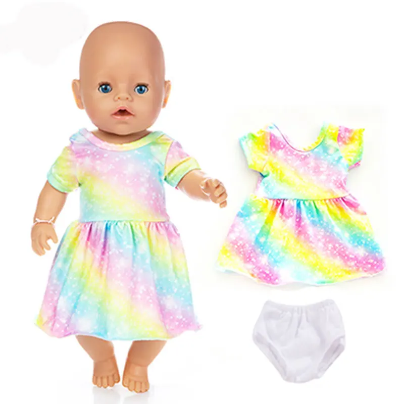 Модное платье для 43 см; Zapf Baby Doll; 17 дюймов; куклы для новорожденных; Одежда и аксессуары