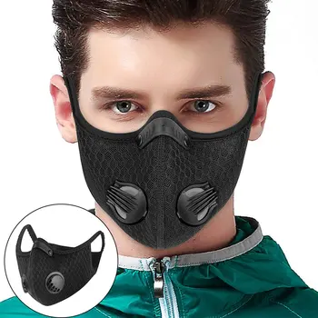 

Ski Bike Riding Mask Windproof Dustproof Anti-Fog Activated Carbon Filter Riding Mountaineering Sports Mask