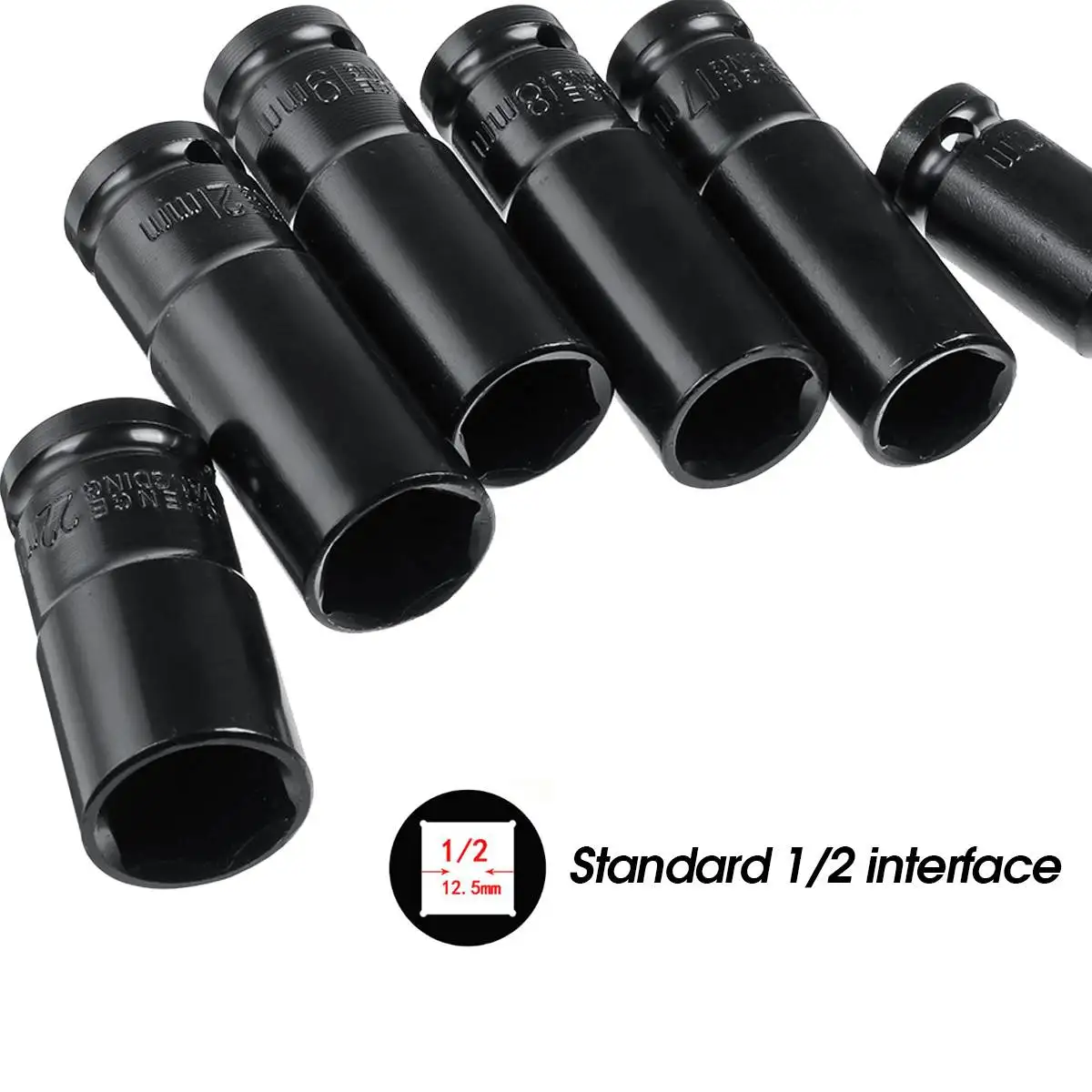 4/9/13PCS Impact Wrench Socket Set Universal Accessories Electric Wrench Repair Sleeves Batch Head Drill Chuck Drive Adapter Set 4